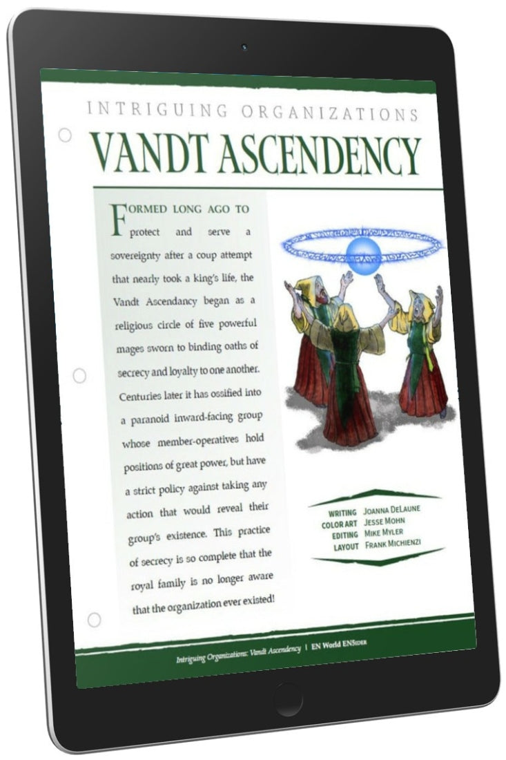Intriguing Organizations: Vandt Ascendency (D&D 5e)