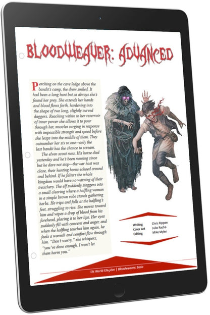 Bloodweaver: Advanced Class Information (D&D 5e)