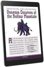 Load image into Gallery viewer, Intriguing Organizations: The Osseus Dwarves of the Hollow Mountain (D&amp;D 5e)