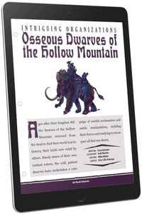 Intriguing Organizations: The Osseus Dwarves of the Hollow Mountain (D&D 5e)
