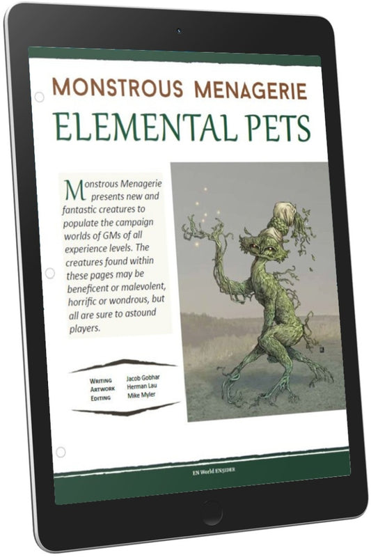 Monstrous Menagerie: Elemental Pets (D&D 5e)