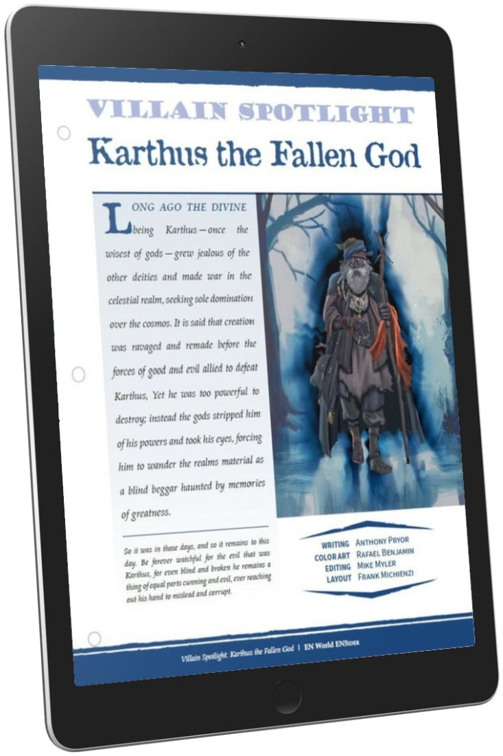 Villain Spotlight: Karthus the Fallen God (D&D 5e)