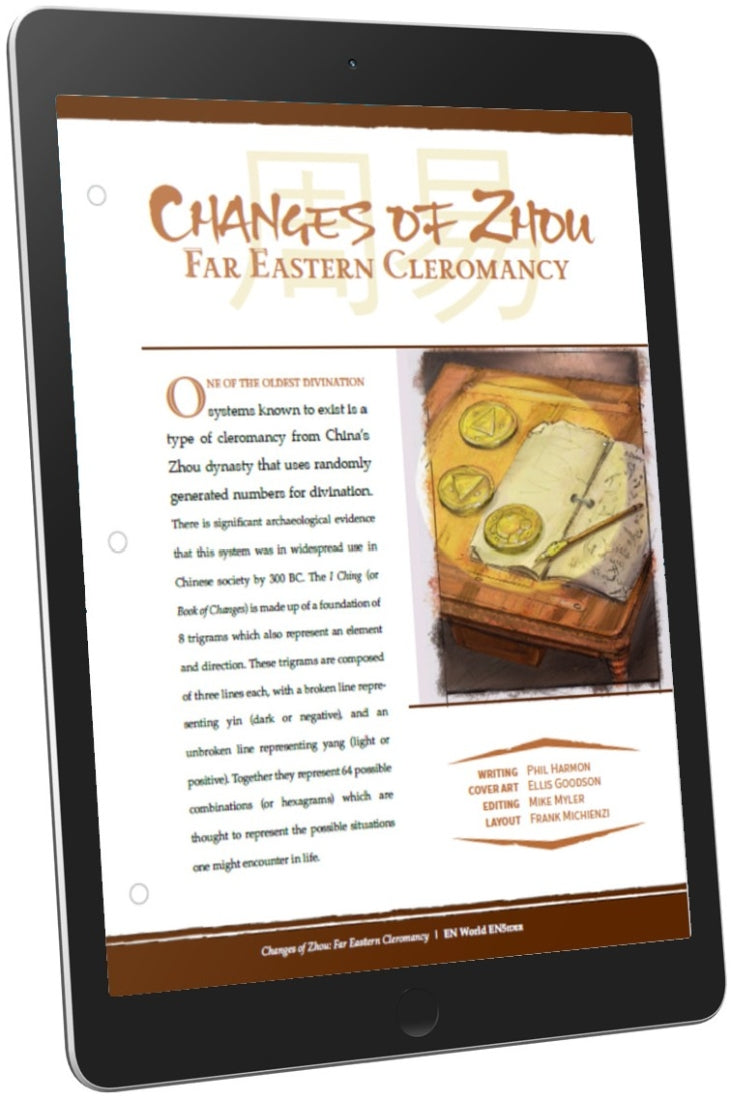 Changes of Zhou: Far Eastern Cleromancy (D&D 5e)