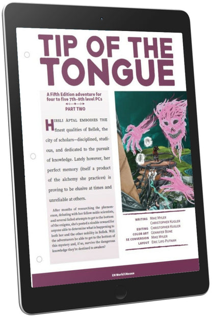 Tip of the Tongue: Part Two (D&D 5e)