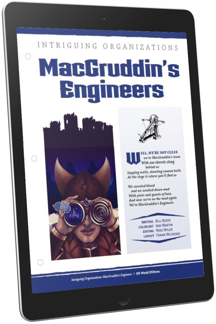 Intriguing Organizations: MacGruddin's Engineers (D&D 5e)