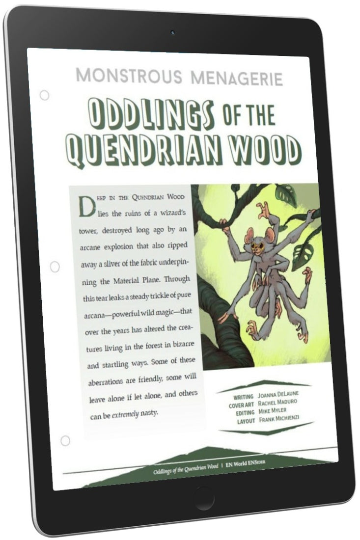 Monstrous Menagerie: Oddlings of the Quendrian Wood (D&D 5e)