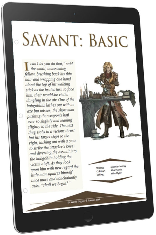 Savant Class: Basic (D&D 5e)