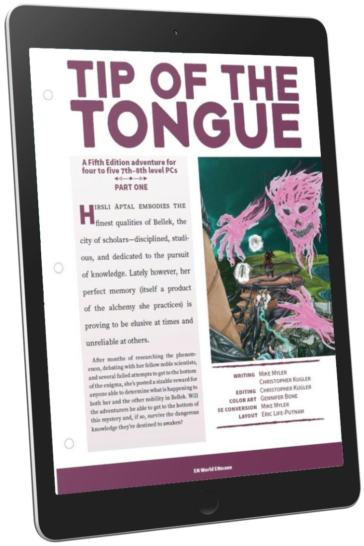 Tip of the Tongue: Part One (D&D 5e)