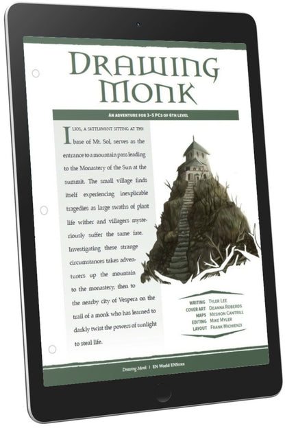 Adventure: Drawing Monk (D&D 5e)