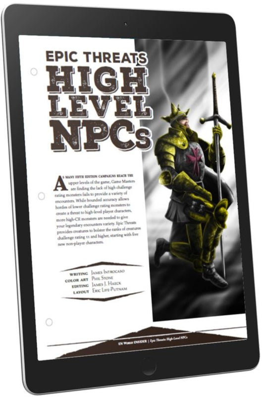 Epic Threats: High Level NPCs (D&D 5e)