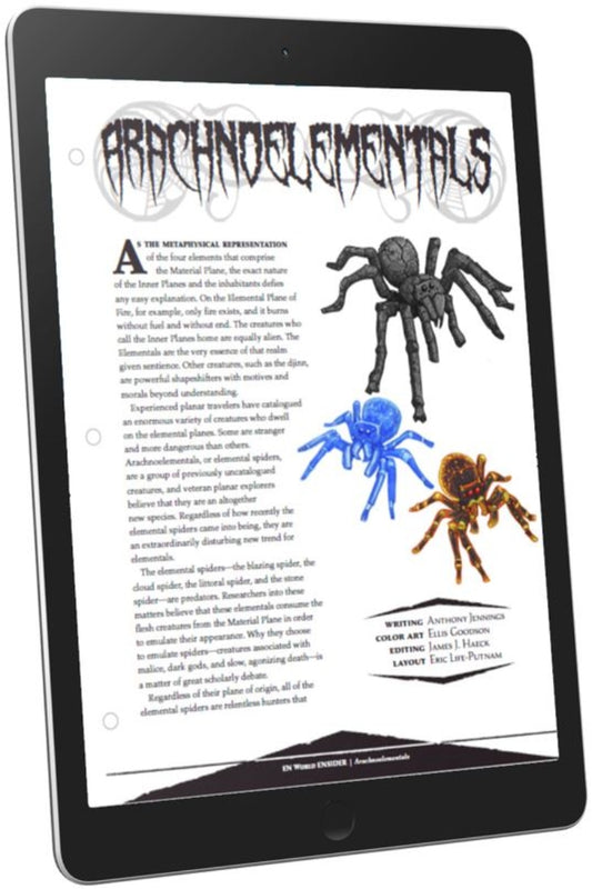 Arachnoelementals (D&D 5e)