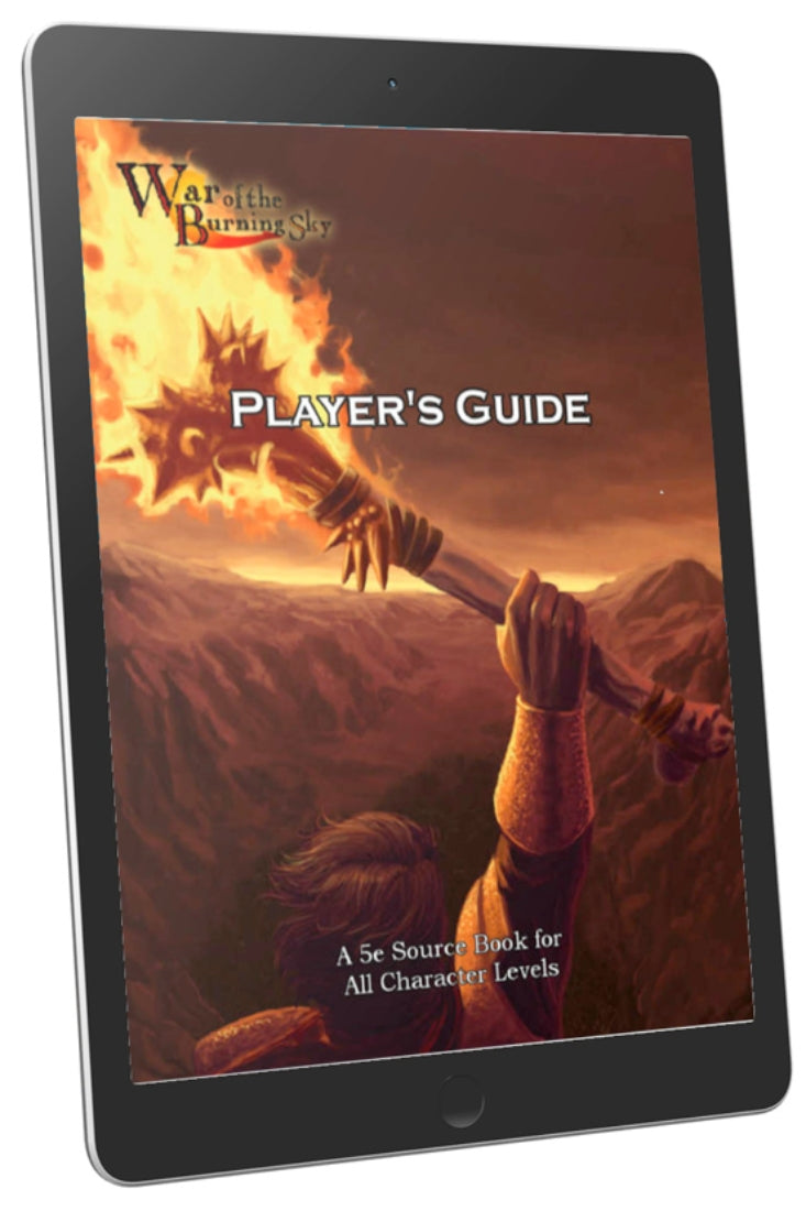War of the Burning Sky Player's Guide