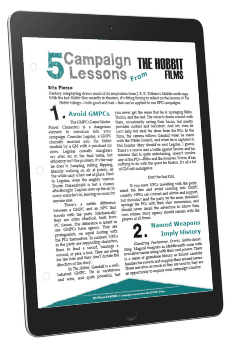 Five Campaign Lessons from the Hobbit Films (D&D 5e)