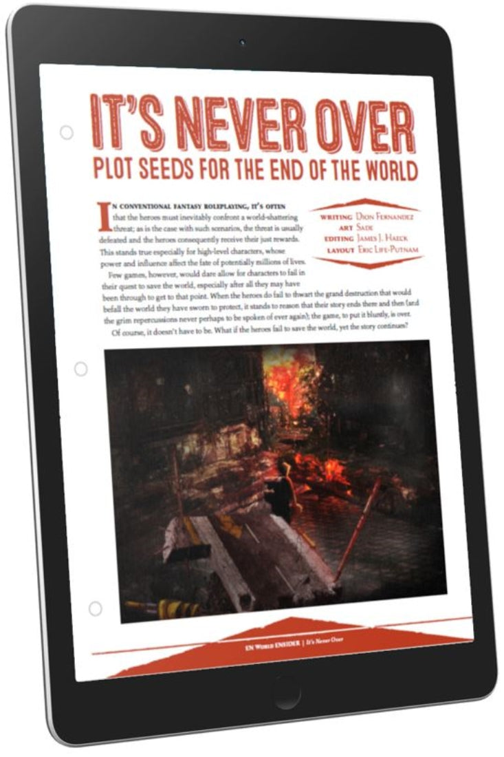 It's Never Over: Plot Seeds for the End of the World (D&D 5e)