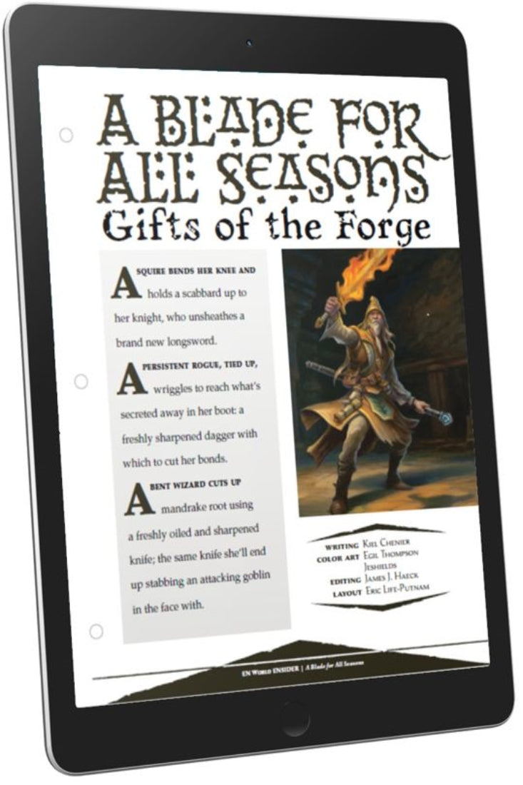 A Blade For All Seasons: Gifts of the Forge (D&D 5e)