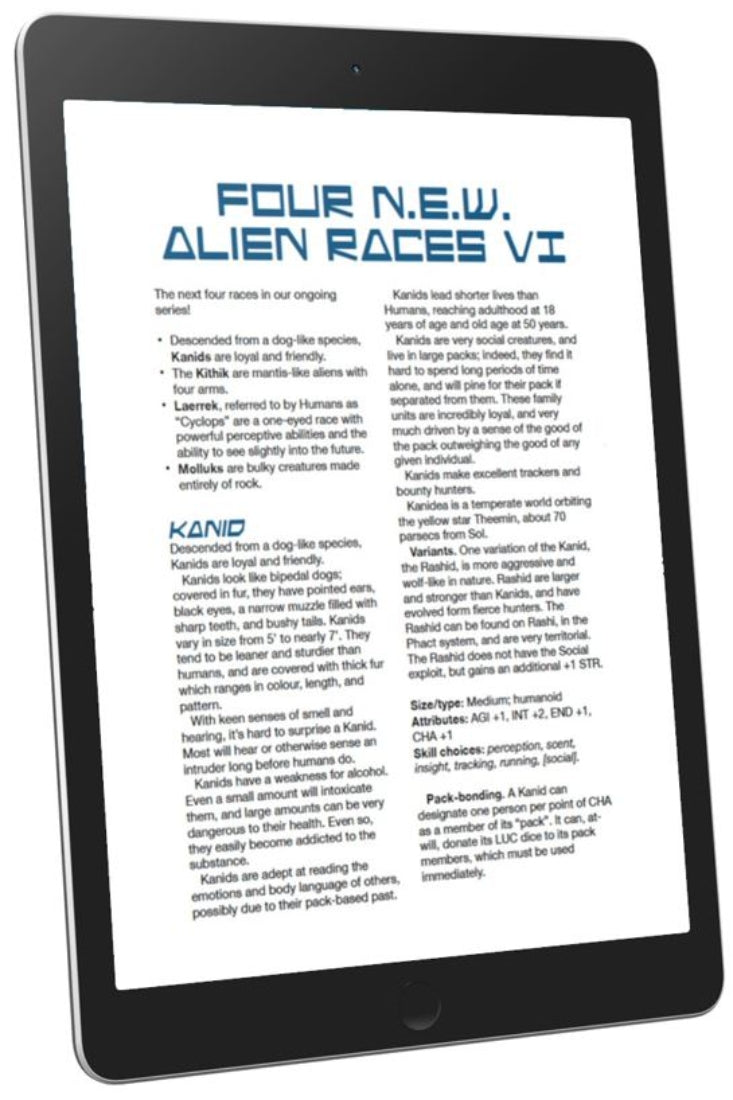 Four N.E.W. Alien Races VI (WOIN)