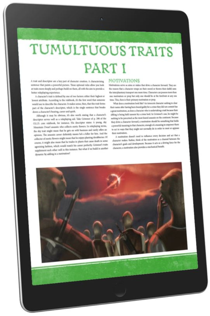 Tumultuous Traits Part 1 (WOIN)