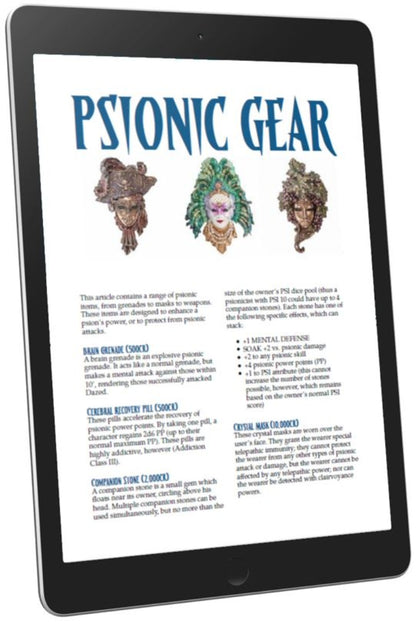 Psionic Gear (WOIN)