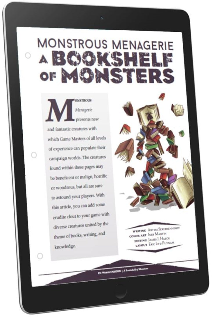 Monstrous Menagerie: A Bookshelf of Monsters (D&D 5e)