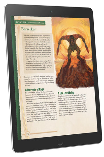 Level Up: Adventurer's Guide Preview: Berserker (A5E)