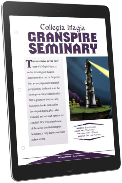 Collegia Magia: Granspire Seminary (D&D 5e)