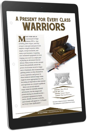 A Present for Every Class: Warriors (D&D 5e)
