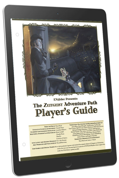ZEITGEIST: The Gears of Revolution Player's Guide PDF