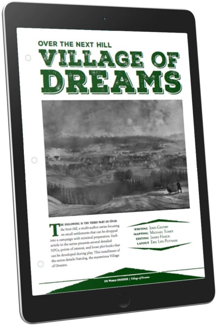 Over the Next Hill: Village of Dreams (D&D 5e)