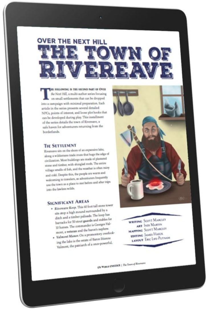 Over The Next Hill: The Town of Rivereave (D&D 5e)