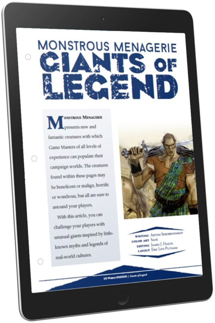 Monstrous Menagerie: Giants of Legend (D&D 5e)