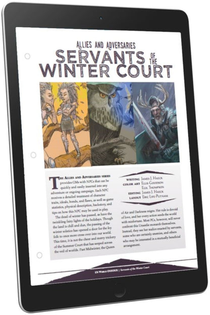 Allies & Adversaries: Servants of the Winter Court (D&D 5e)