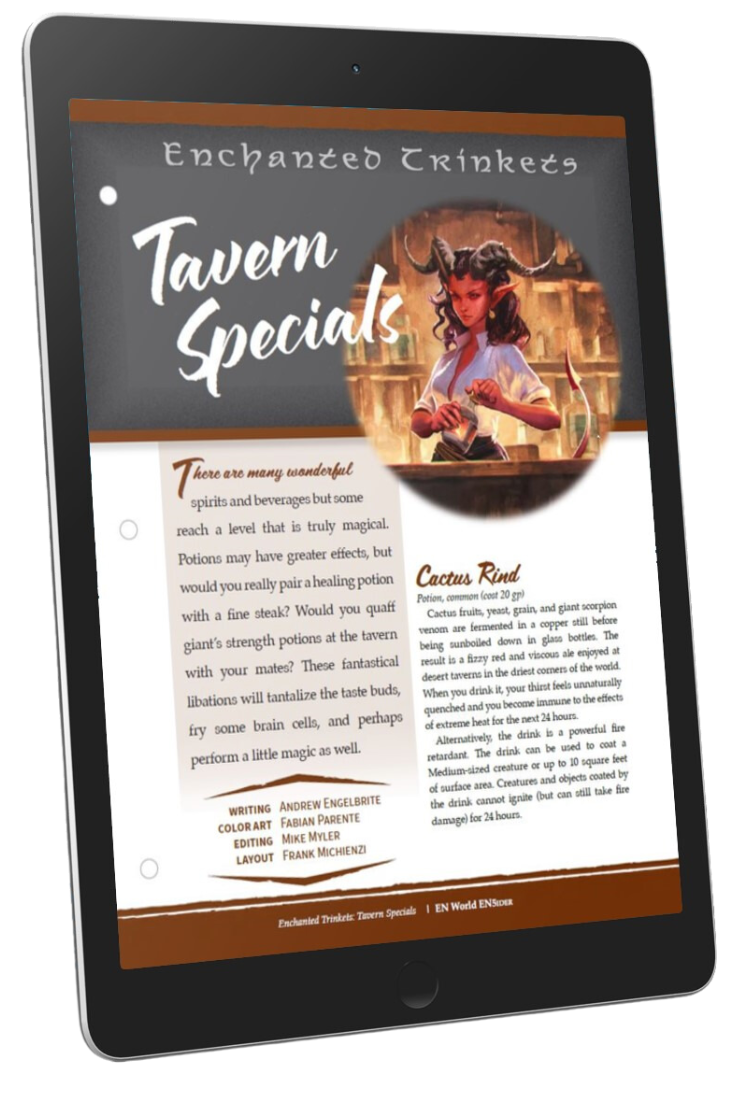 Enchanted Trinkets: Tavern Specials (D&D 5e)