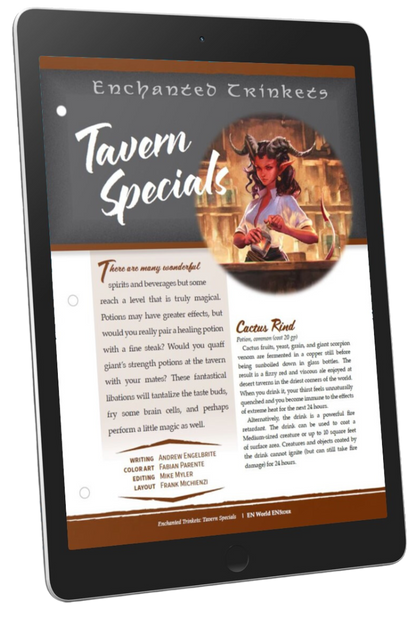 Enchanted Trinkets: Tavern Specials (D&D 5e)