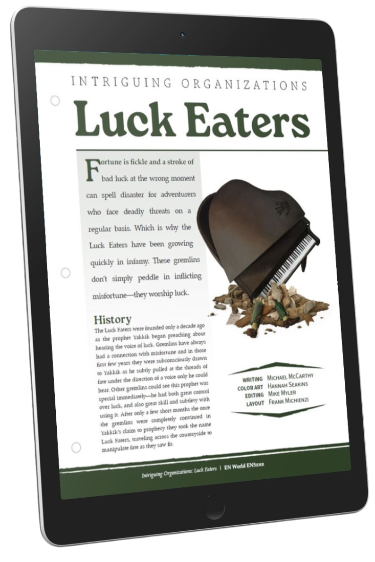 Intriguing Organizations: Luck Eaters (D&D 5e)