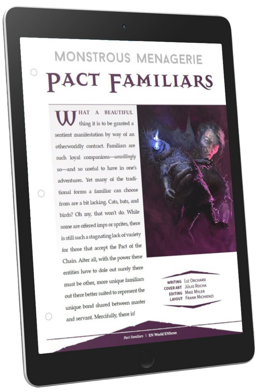 Monstrous Menagerie: Pact Familiars (D&D 5e)