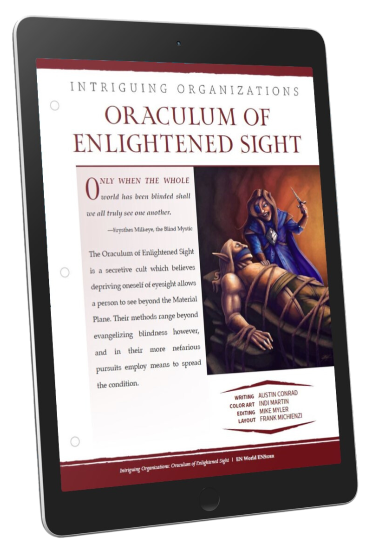 Intriguing Organizations: Oraculum of Enlightened Sight (D&D 5e)