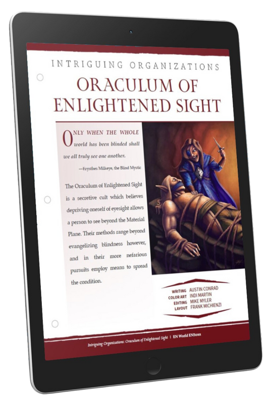 Intriguing Organizations: Oraculum of Enlightened Sight (D&D 5e)