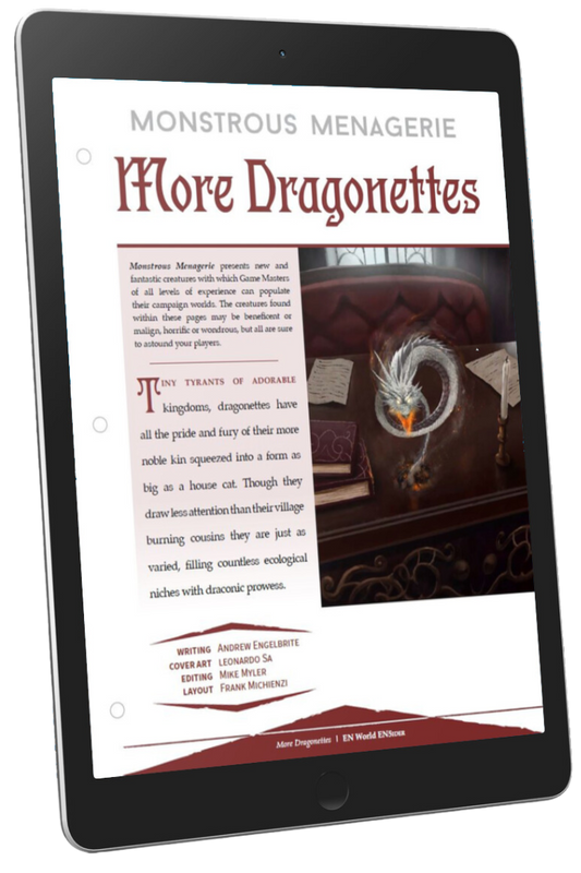 Monstrous Menagerie: More Dragonettes (D&D 5e)