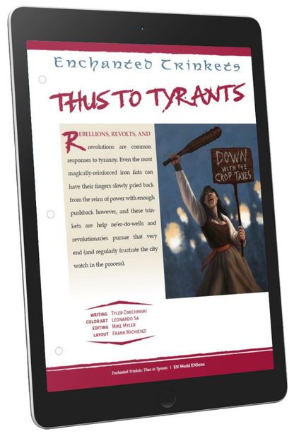 Enchanted Trinkets: Thus to Tyrants (D&D 5e)