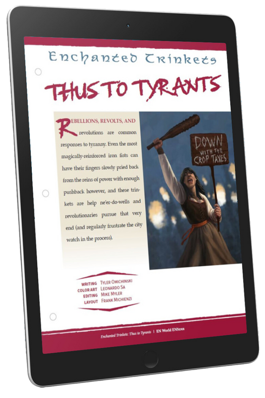 Enchanted Trinkets: Thus to Tyrants (D&D 5e)