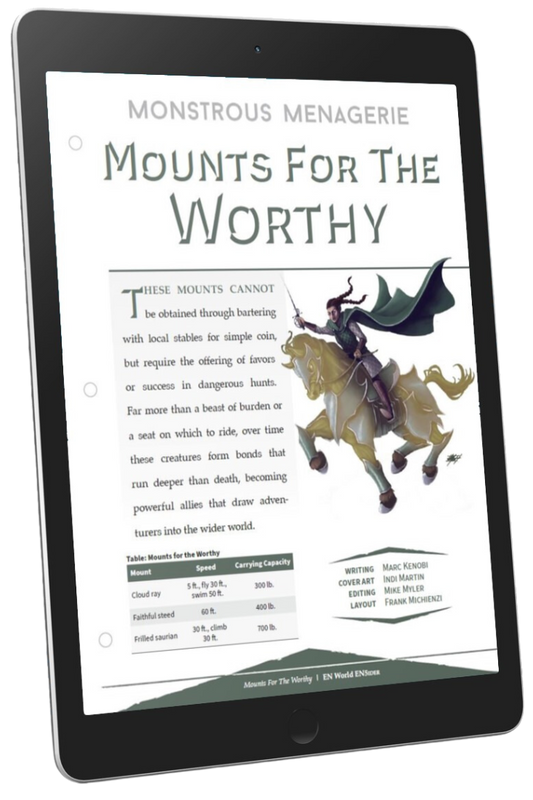 Monstrous Menagerie: Mounts For The Worthy (D&D 5e)  ‌
