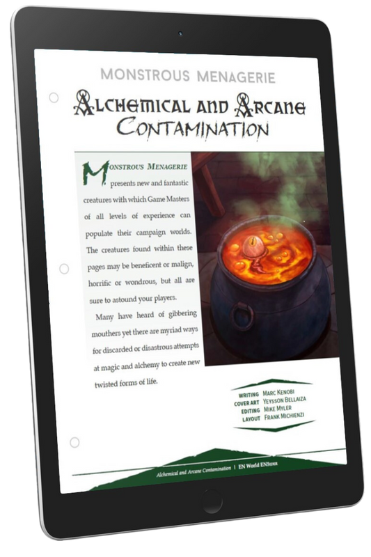 Monstrous Menagerie: Alchemical and Arcane Contamination (D&D 5e)