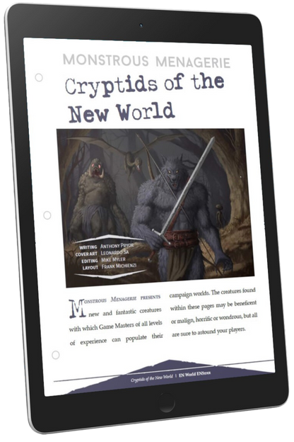 Monstrous Menagerie: Cryptids of the New World (D&D 5e)