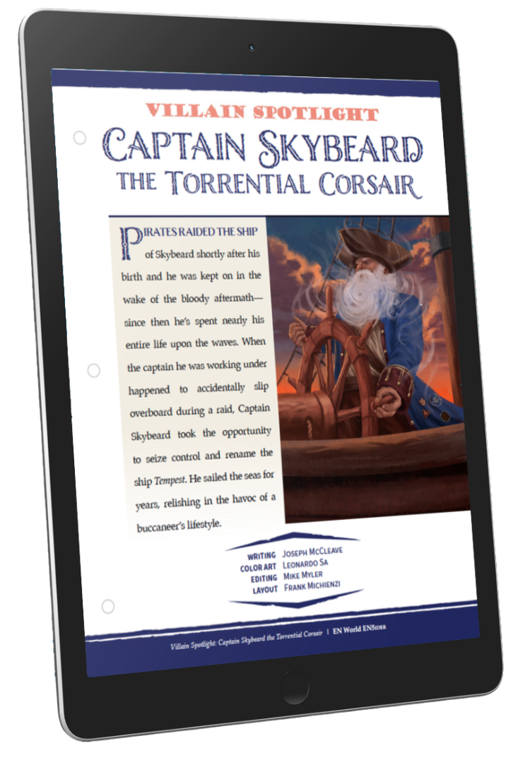 Captain Skybeard the Torrential Corsair (D&D 5e)