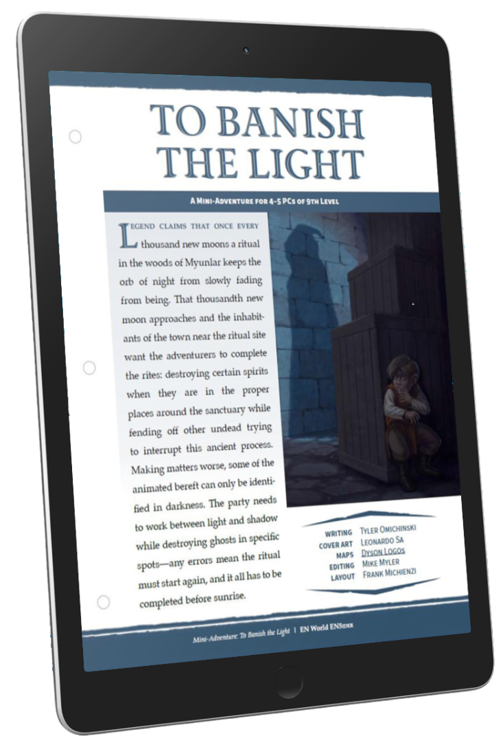 Mini-Adventure: To Banish The Light (D&D 5e)