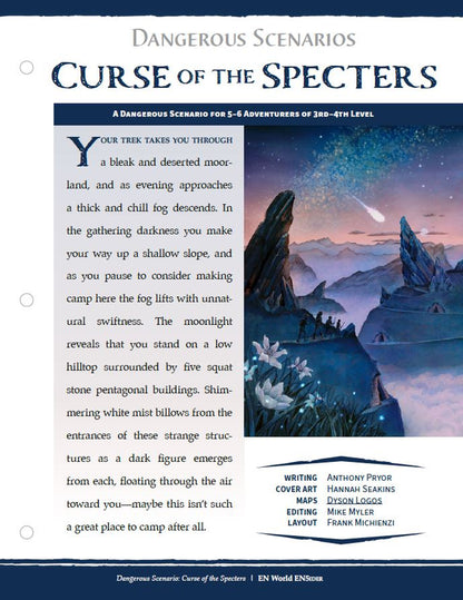 Dangerous Scenarios: Curse of the Specters (D&D 5e)