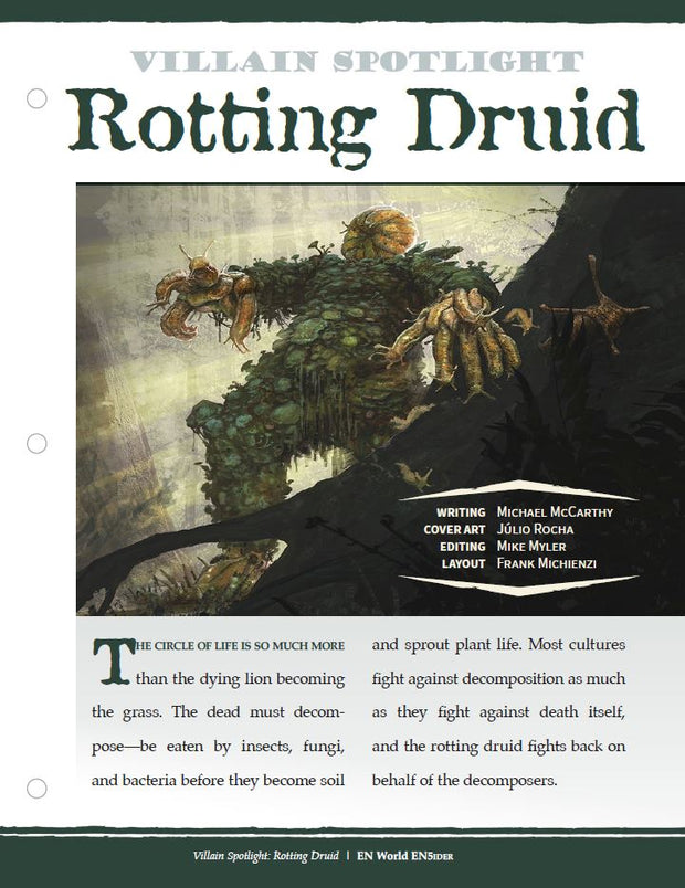 Villain Spotlight: Rotting Druid (D&D 5e)