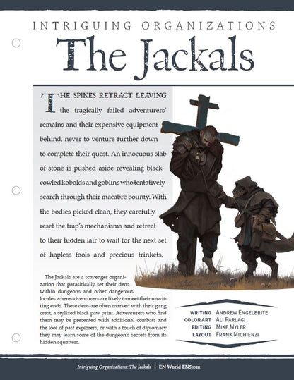 Intriguing Organizations: The Jackals (D&D 5e)