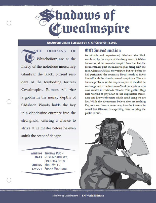 Adventure: Shadow of Cwealmspire (D&D 5e)