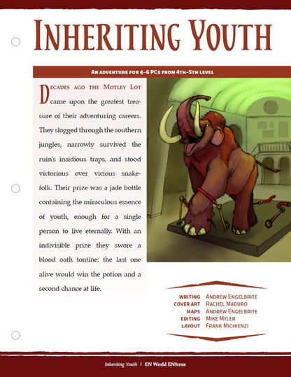 Adventure: Inheriting Youth (D&D 5e)